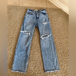 Ultra high rise, The ankle straight Abercrombie & Fitch